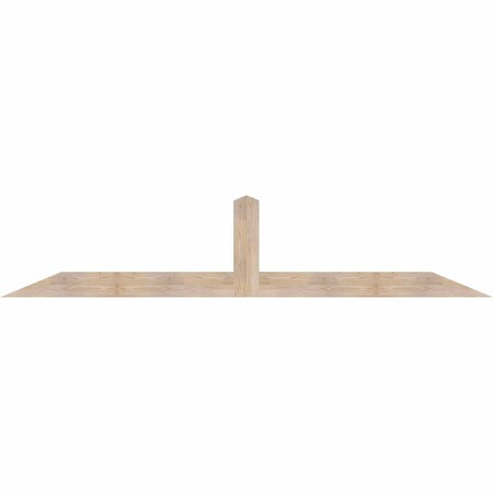 Ekena Millwork Portland Smooth Timber Gable Bracket, Douglas Fir, 108"W x 22"H x 3 1/2"D x 5 1/2"F, 5/12 Pitch GBW108X22X0406POR00SDF
